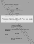 Aesop's Fables: A Short Play for Kids + Director's Notes